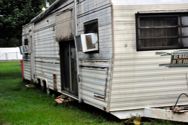 neighbor's trailer.