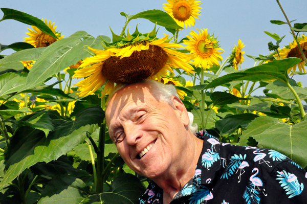 Lee Duquette and his Sunflower hat