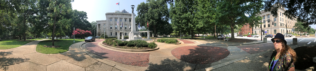 Karen Duquette at The North Carolina State Capitol building