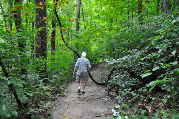 Lee Duquette on the trail