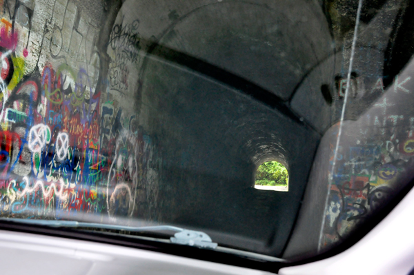 inside the Saluda tunnel