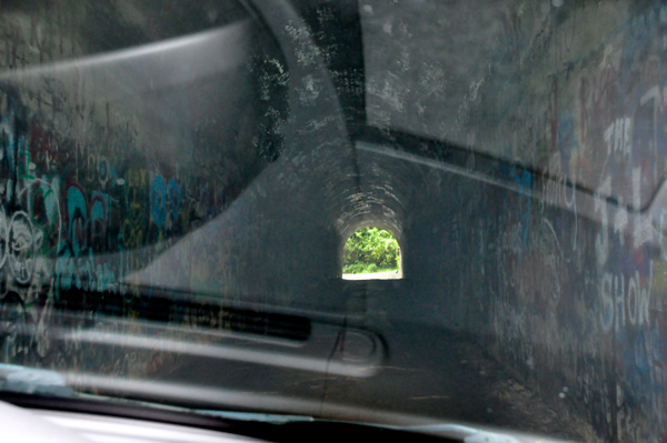 inside the Saluda tunnel