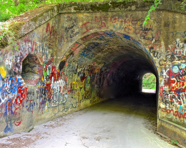 outside of the Saluda Tunnel