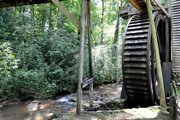 the water wheel