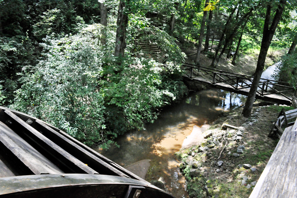 water wheel and creek