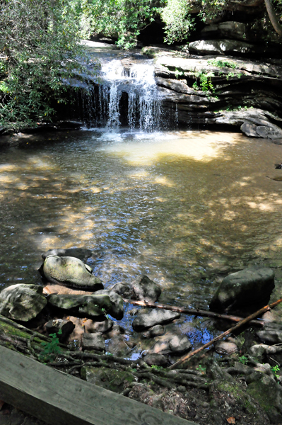 the swimming hole waterfall