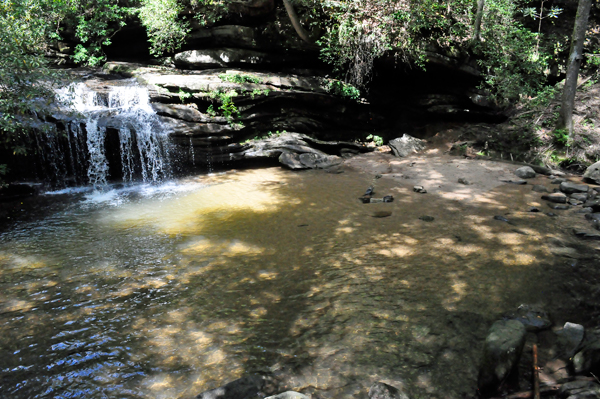 the swimming hole waterfall