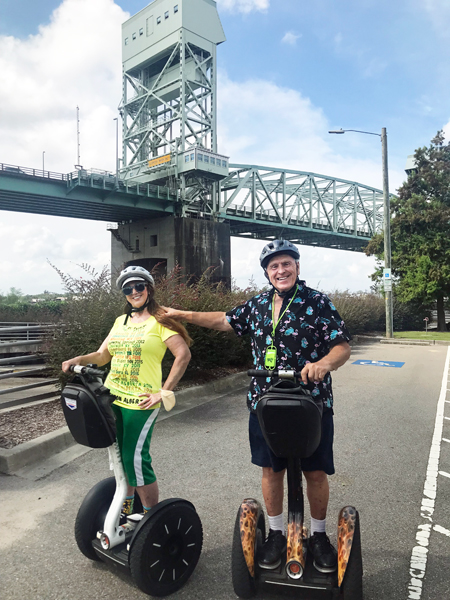 The two RV Gypsies on the Cape Fear Segway tour