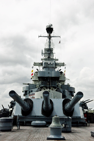 The Big Guns on The U.S.S. North Carolina