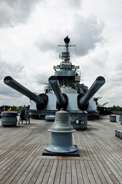 The Big Guns on The U.S.S. North Carolina