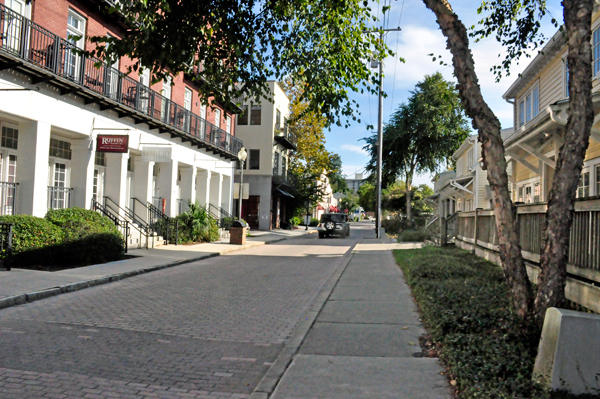 cobblestone street in Wilmington NC