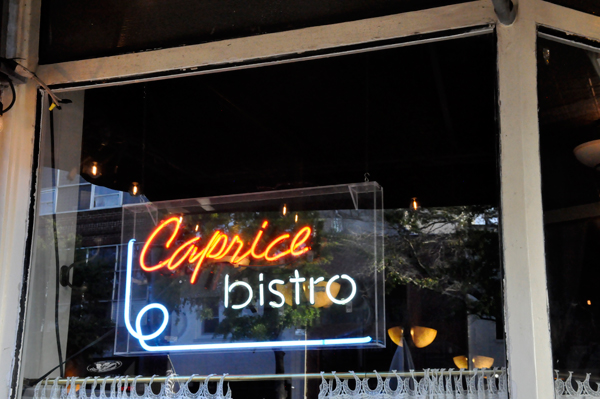 Caprice Bistro, downtown Wilmington