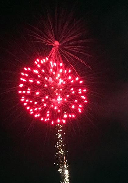 fireworks at Hickory Speedway