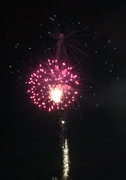 fireworks at Hickory Speedway