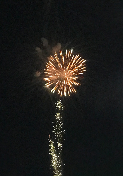 fireworks at Hickory Speedway