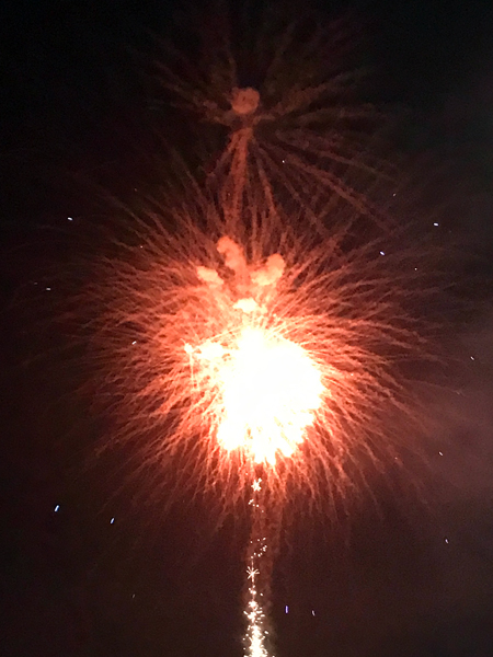 fireworks at Hickory Speedway