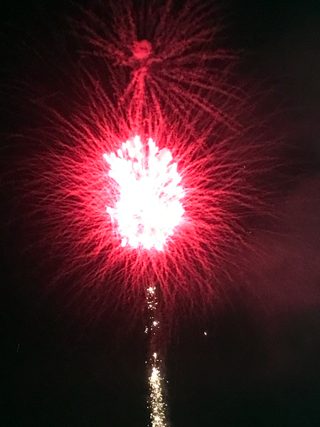 fireworks at Hickory Speedway