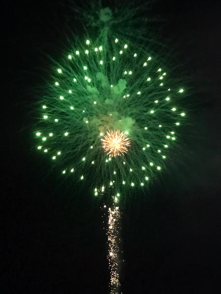 fireworks at Hickory Speedway