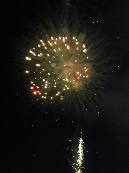 fireworks at Hickory Speedway