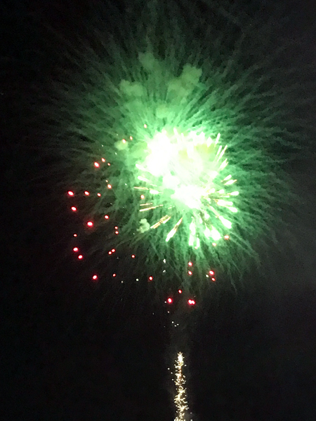 fireworks at Hickory Speedway