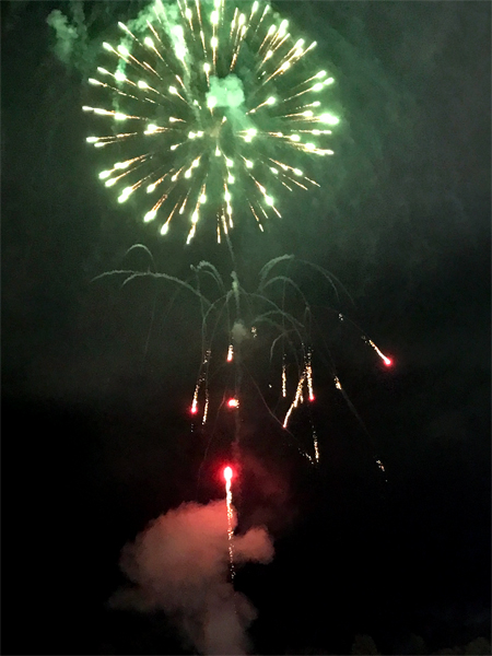 fireworks at Hickory Speedway