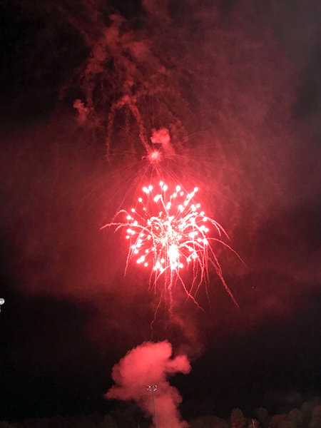 fireworks at Hickory Speedway