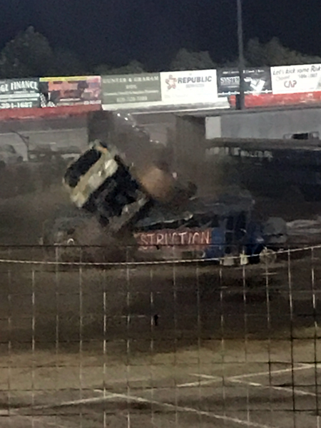 Monster truck jumping