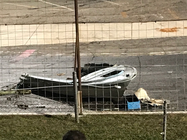 boat smashed