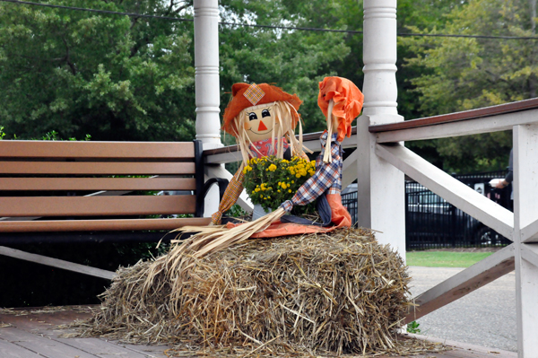 scarwcrow on porch