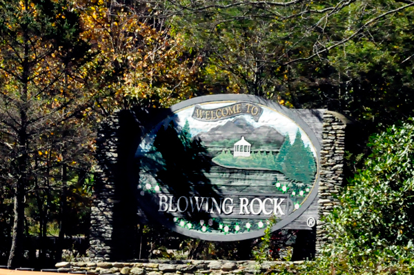 Blowing Rock sign