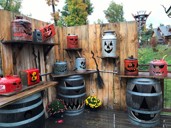 tin can pumpkins