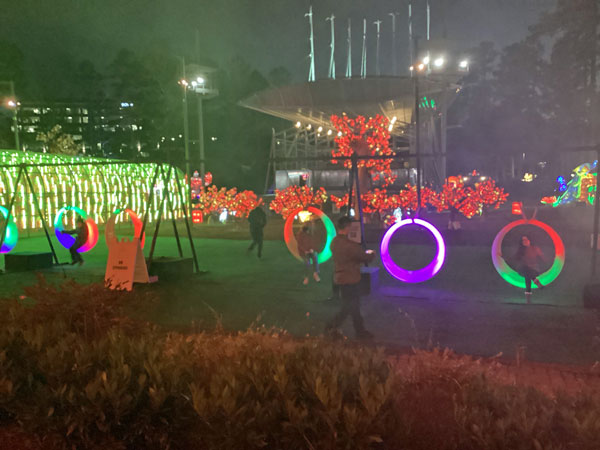 lighted swings that change colors