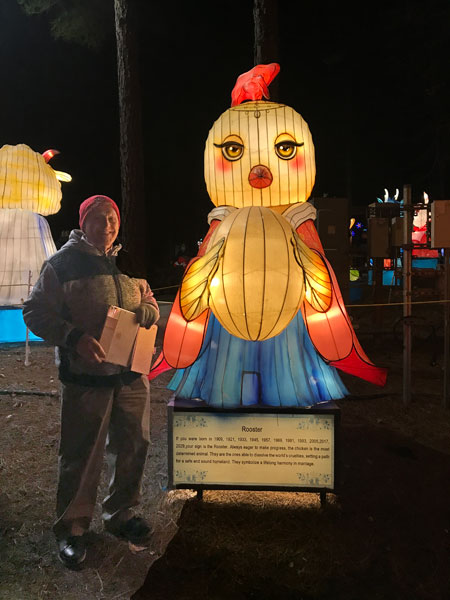 Lee Duquette and his Zodiac sign - the Rooster