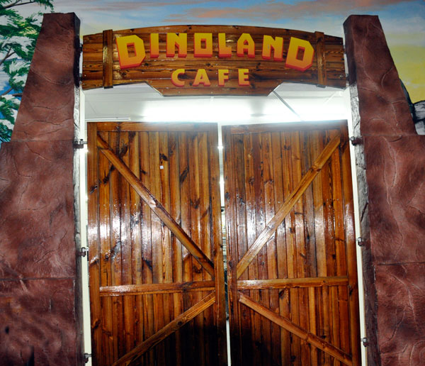 dinoland cafe door