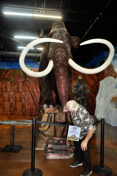 Lee Duquette and a mammoth