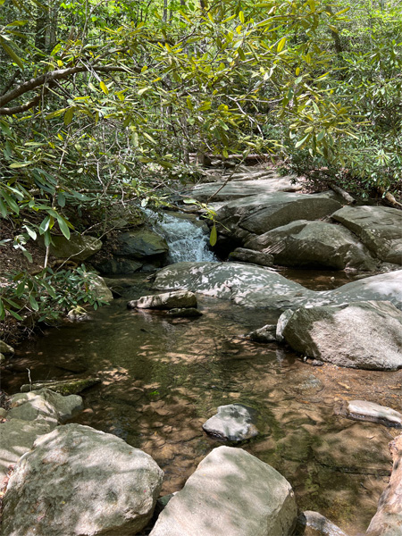 Small cascades of water