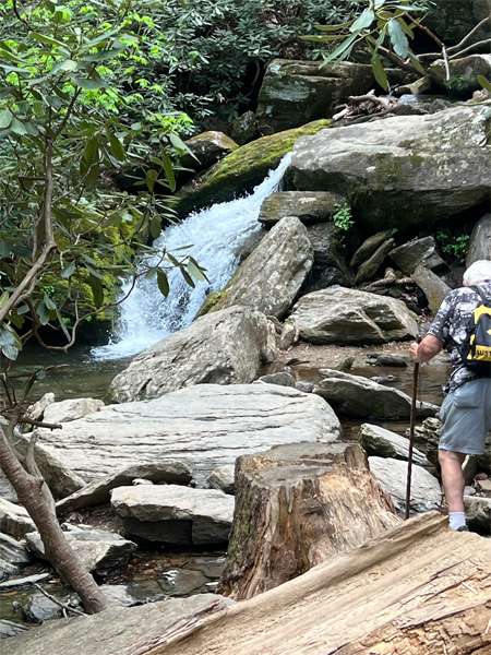 Lee Duquette at Catawba Falls