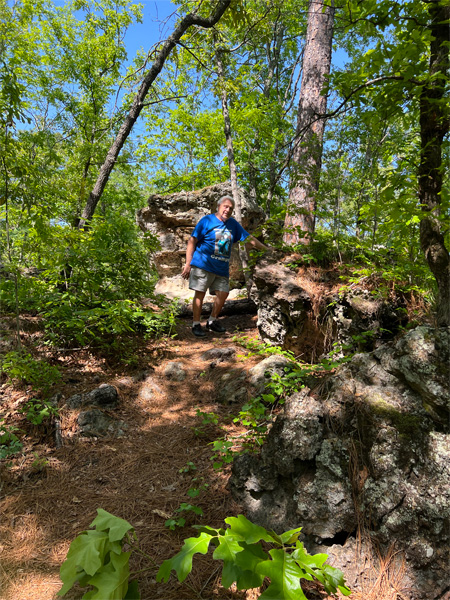 Lee Duquette on the trail