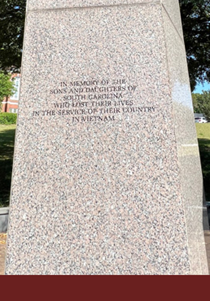 The Vietnam Memorial in SC