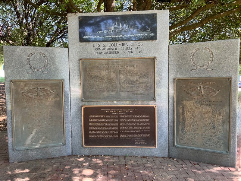 USS Columbia warship Memorial