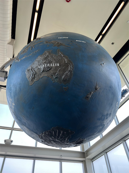 A giant globe