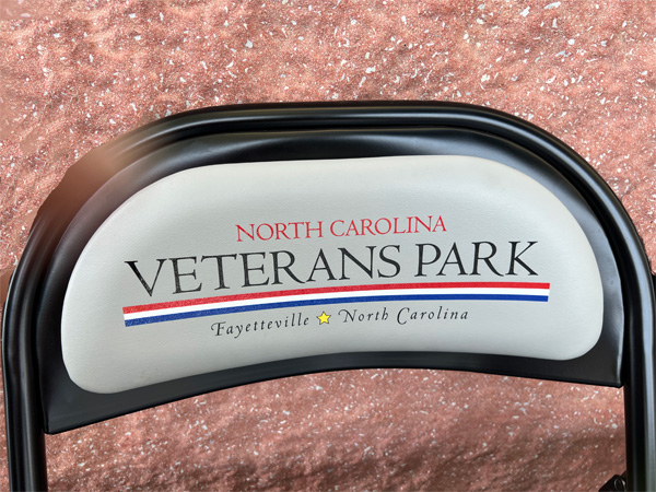 NC Veterans Park chair