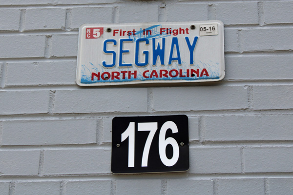 Segway NC license plate
