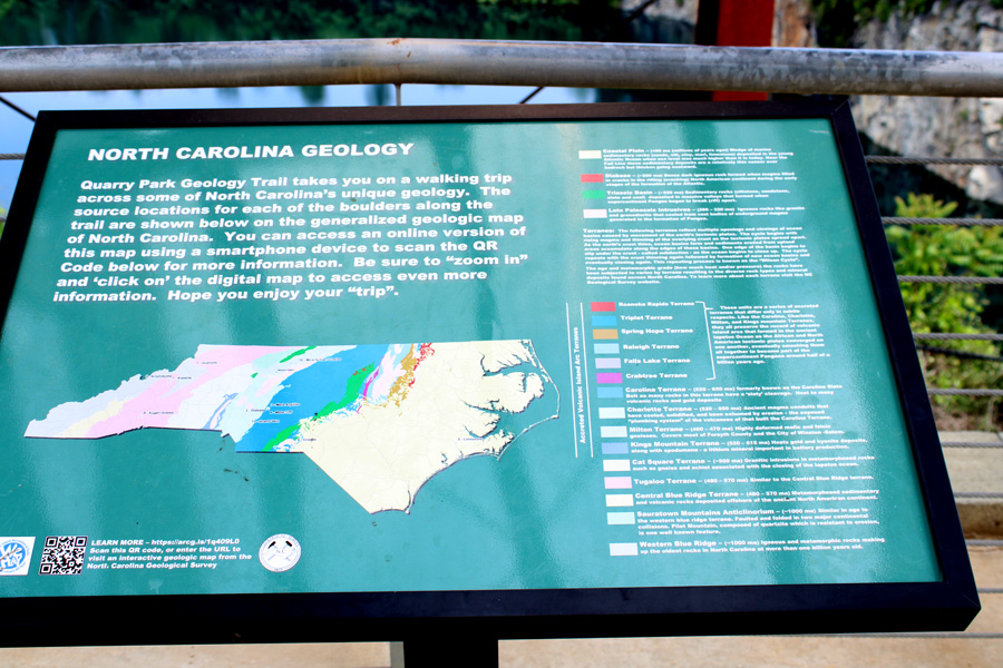 NC Geology sign