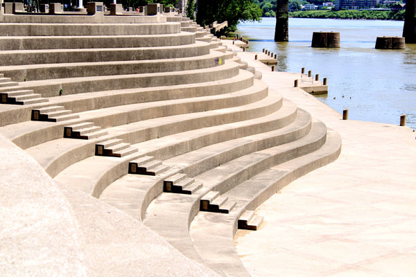 stairs and fireworks seating