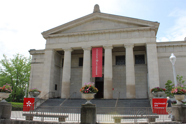 Lee Duquette ready to enter the museum