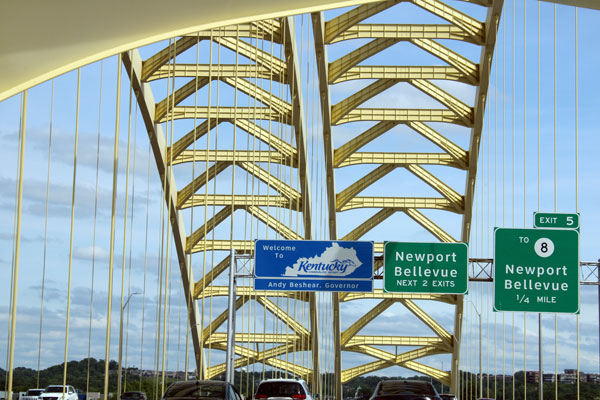 Kentucky welcome sign