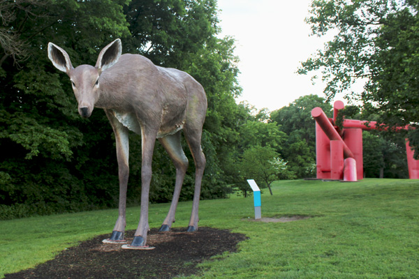 Fiberglass deer 