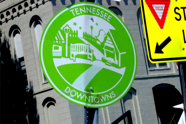 TN Downtowns sign