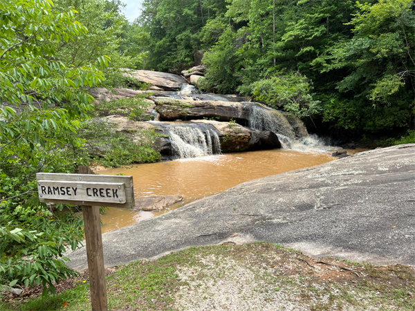 40-foot waterfall